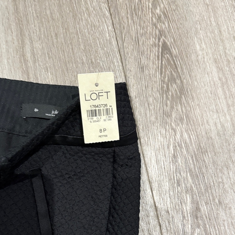 LOFT Textured Black Pants - Picture 3 of 11